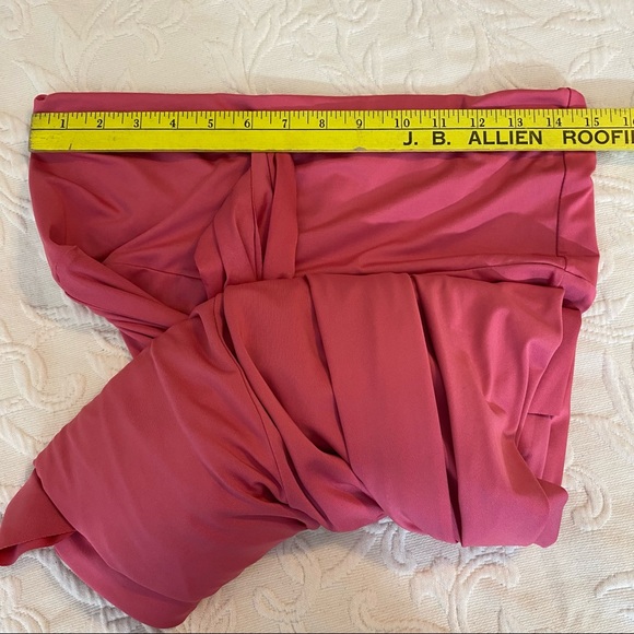 Convertible Dress Skirt pink waist 30”elastic waist strapless belted - Picture 7 of 8